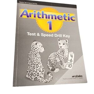 Abeka Arithmetic 1 Test & Speed Drill Key Homeschool Math‎ Workbook